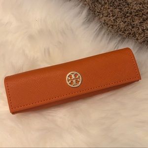 Tory Burch Eye Glasses Case with Gold Hardware